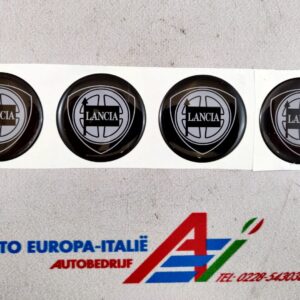 Lancia naaf Doming stickers, 3D rond 50 mm